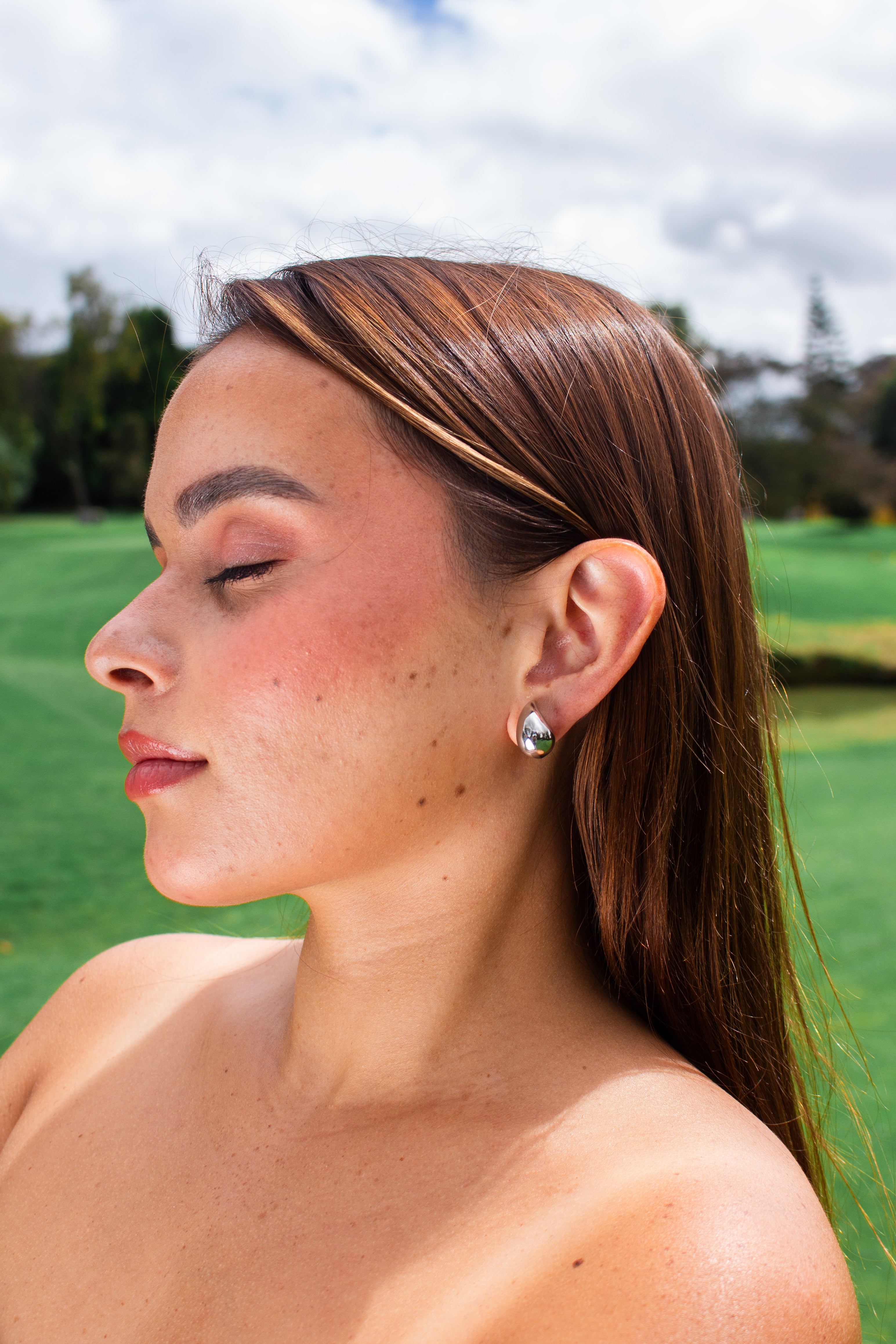 ARETES ALBA PLATEADOS